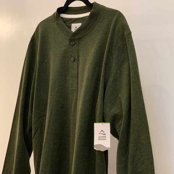 NWT-Alpine Design Forest Green Long Sleeve - Picture 7 of 8